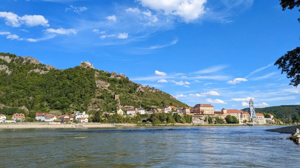 Dürnstein from the Danube river