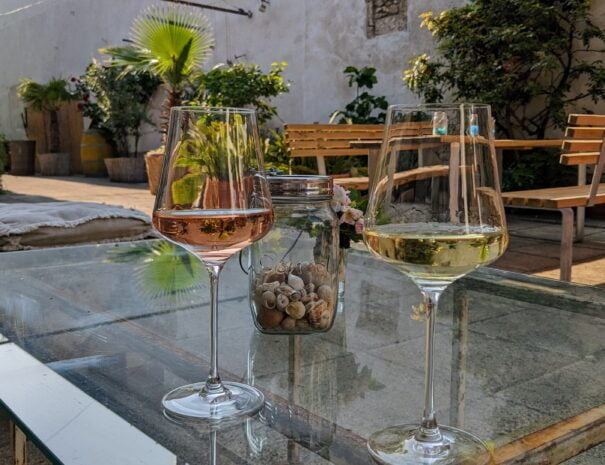 two glasses of burgenland wines